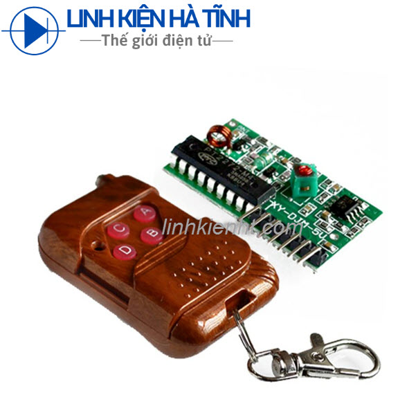Remote RF + mạch thu không chốt M4 mạch điều khiển từ xa RF